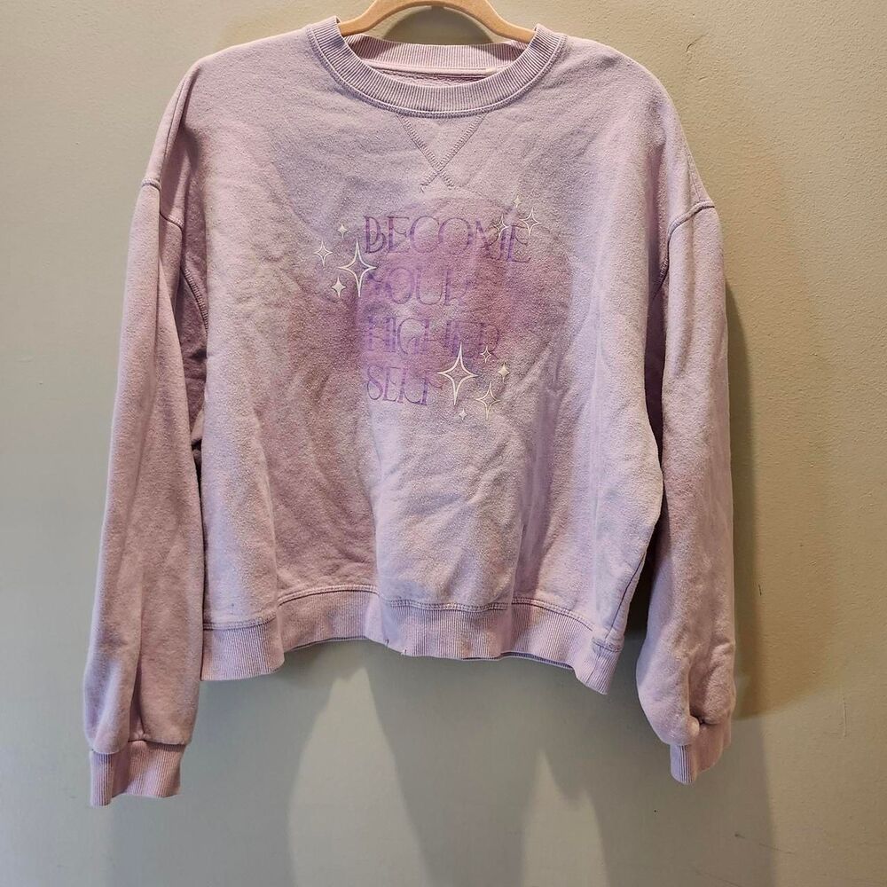 Pacsun Women's Purple and Pink Sweatshirt